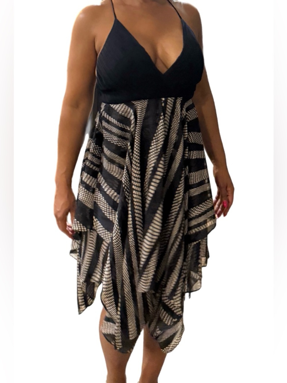 Backless handkerchief dress
